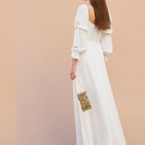 White reformation stars dress